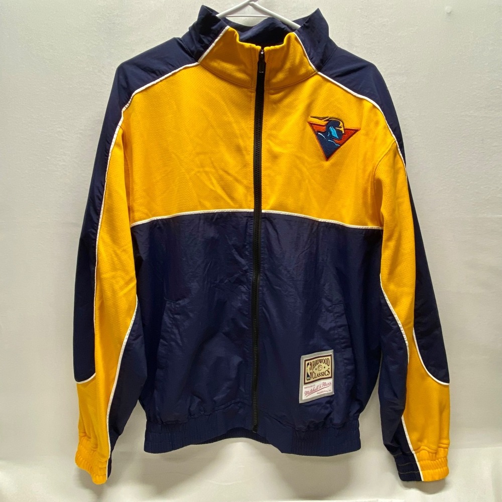 Golden State Warriors NBA Jacket L Full Zip Windbreaker Basketball HWC M & N New